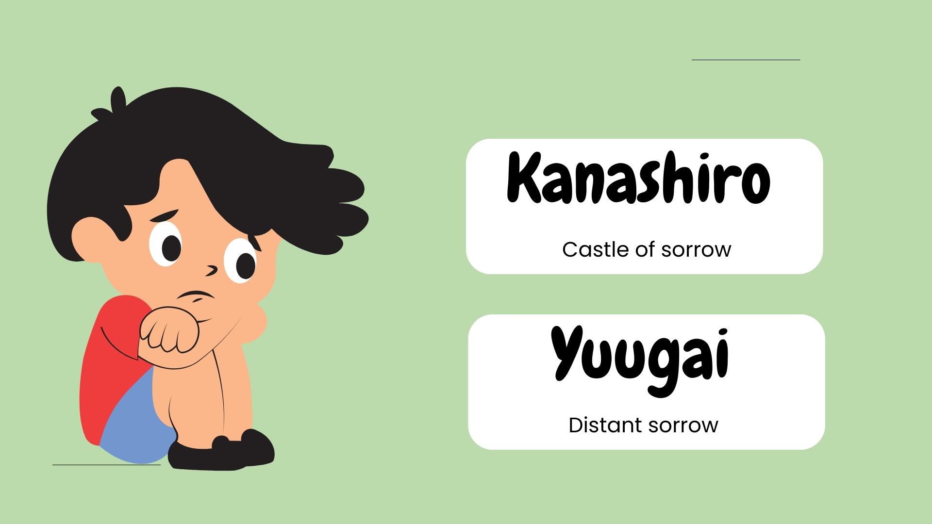 Japanese Boy Names That Mean Sadness