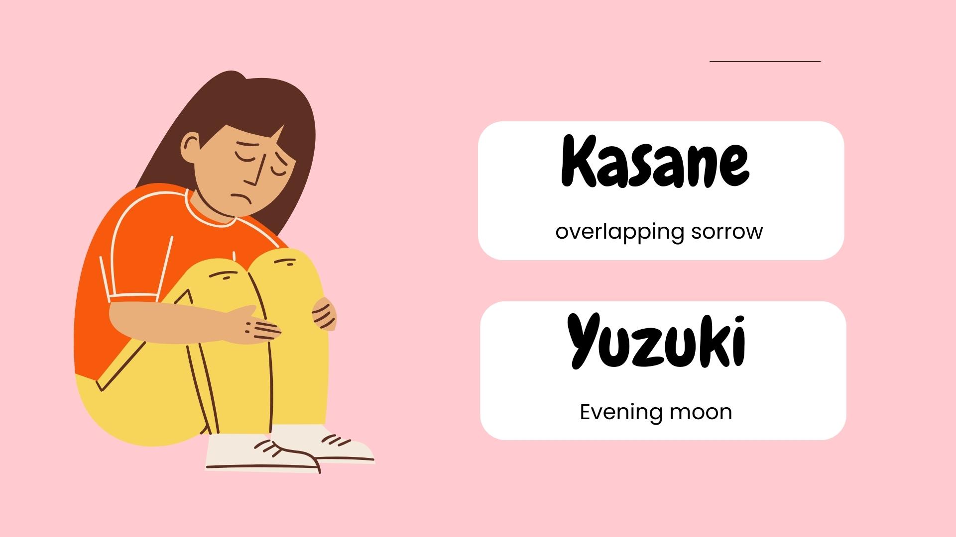 Japanese Girl Names that Mean Sadness