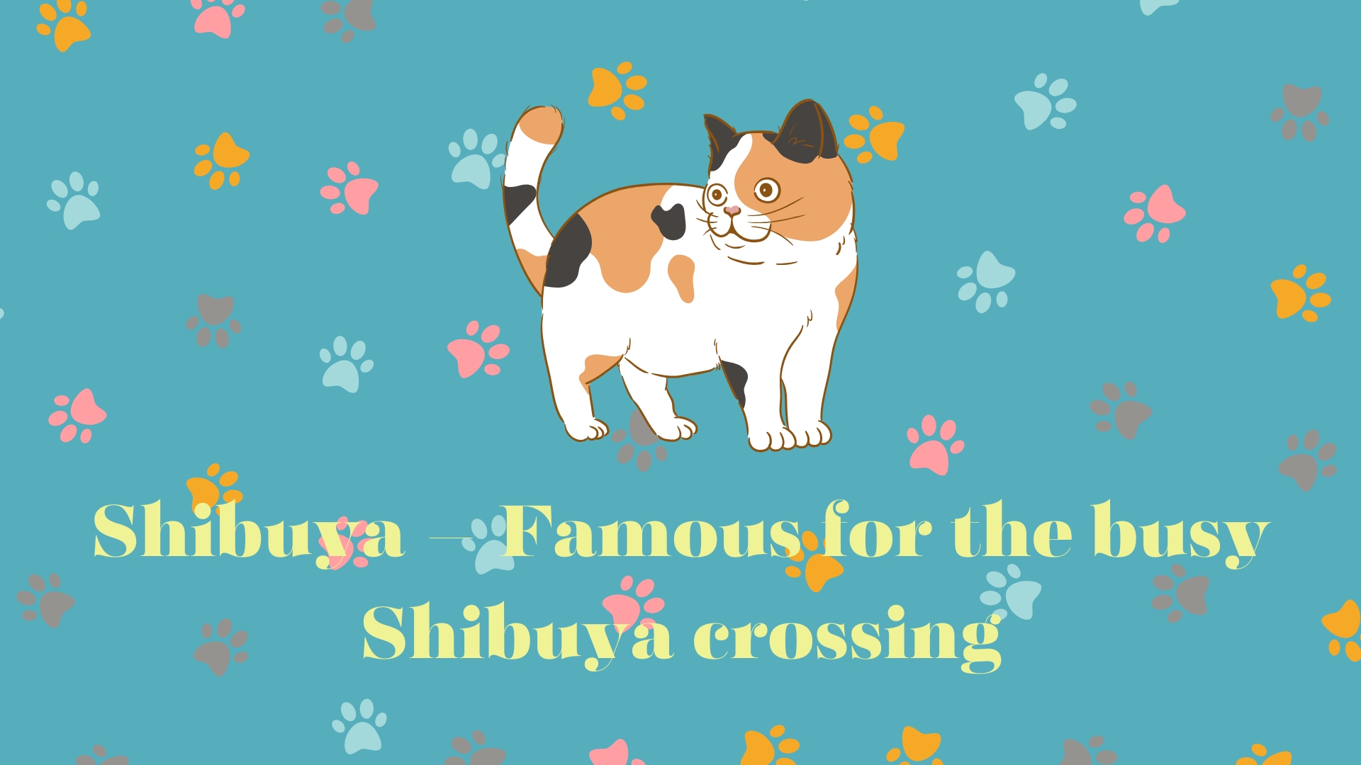 Shibuya – Famous for the busy Shibuya crossing