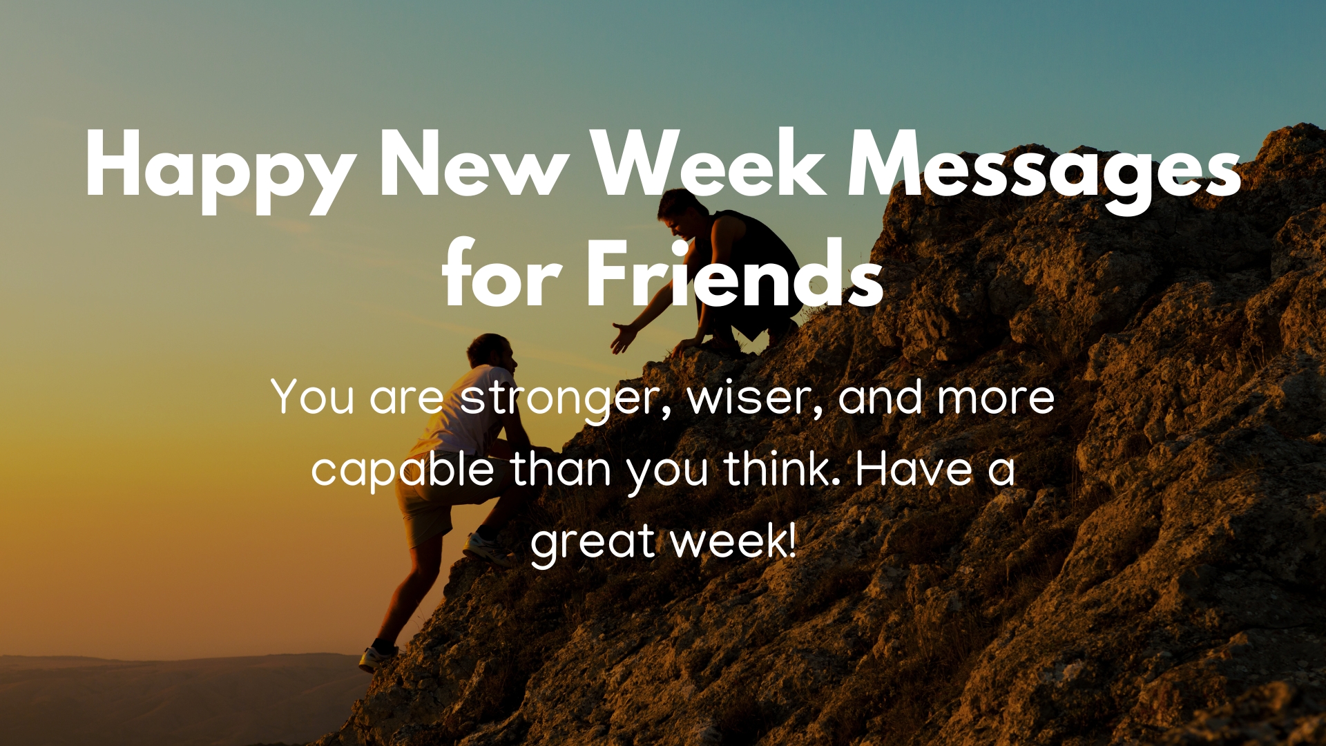 You are stronger, wiser, and more capable than you think. Have a great week!